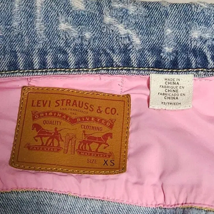 [BUNJANG] Levi's 50th Anniversary Custom Denim Jacket / 여성XS LEVIS 리바이스 50주년 한정판 커스텀 데님 청자켓