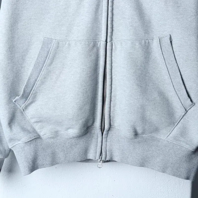 [BUNJANG] Uniform Bridge Gray Heavyweight Hoodie / (L-XL) 유니폼브릿지 후드집업 무지 그레이 헤비-175A7