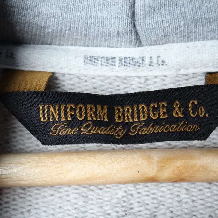 [BUNJANG] Uniform Bridge Gray Heavyweight Hoodie / (L-XL) 유니폼브릿지 후드집업 무지 그레이 헤비-175A7