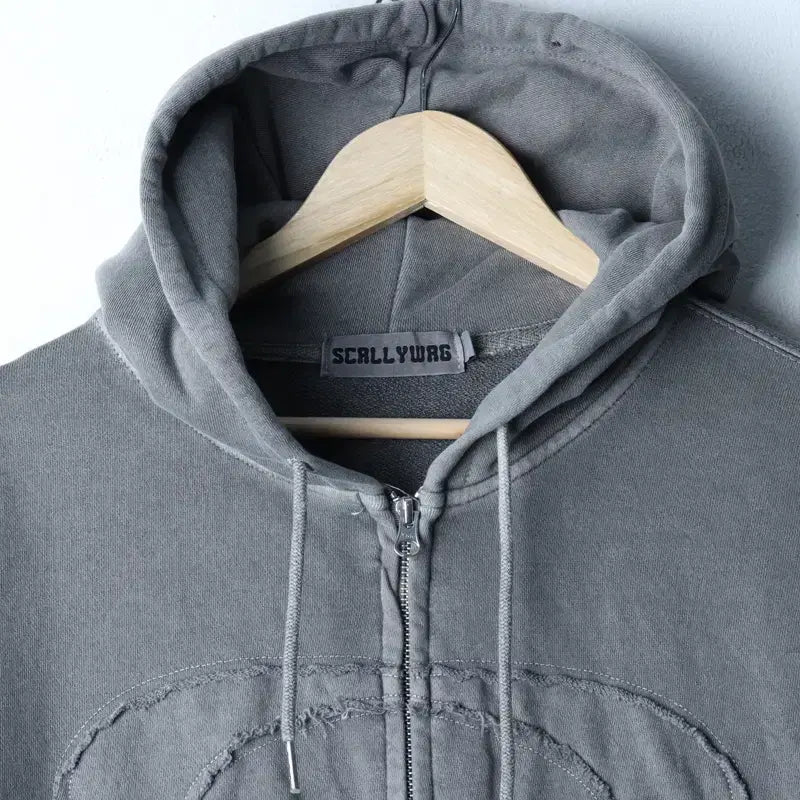 [BUNJANG] Scullywags Pigment Gray Hoodie Zip-up / (L-XL) 스컬리웩 후드집업 피그먼트 그레이 스트릿-175AD