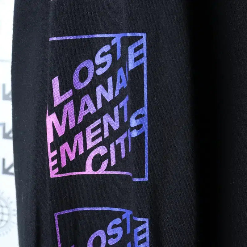 [BUNJANG] LMC Side Print Long Sleeve T-shirt (Black) / (L-XL) 엘엠씨 긴팔티셔츠 사이드프린팅 블랙 올드스쿨-175AF