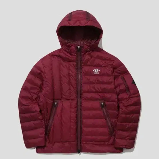 [BUNJANG] Umbro Asahi Burgundy Padded Jacket / 트레저 아사히 패딩 엄브로