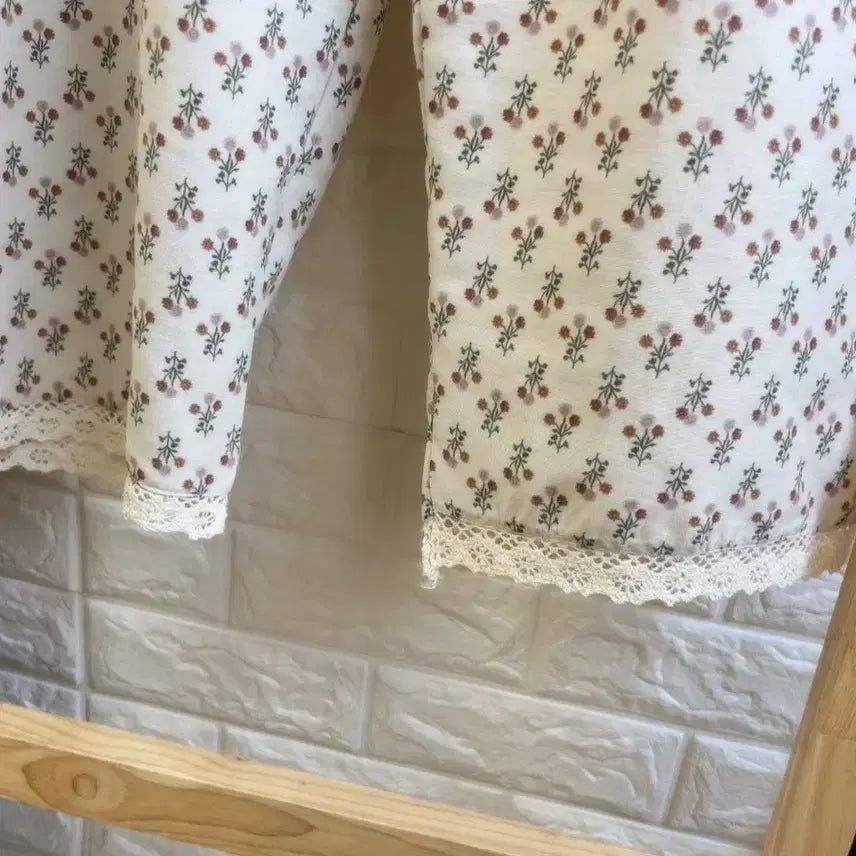 [BUNJANG] Floral Pattern Oversized Dress and Pants Set / 플라워 패턴 박시핏 원피스+팬츠 세트 새상품