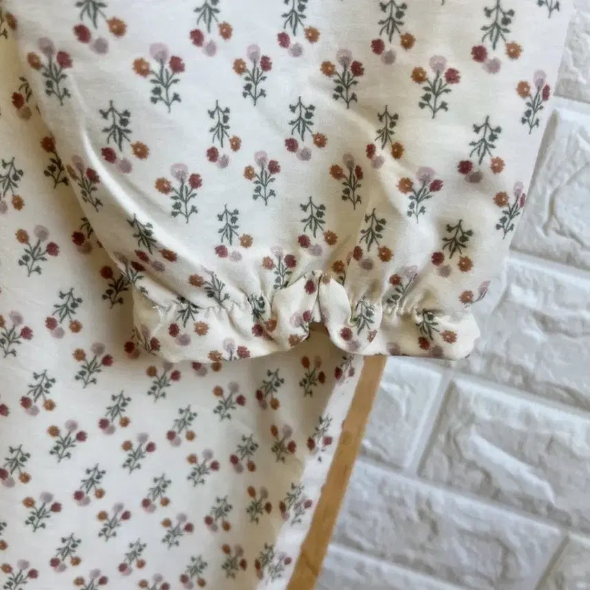 [BUNJANG] Floral Pattern Oversized Dress and Pants Set / 플라워 패턴 박시핏 원피스+팬츠 세트 새상품