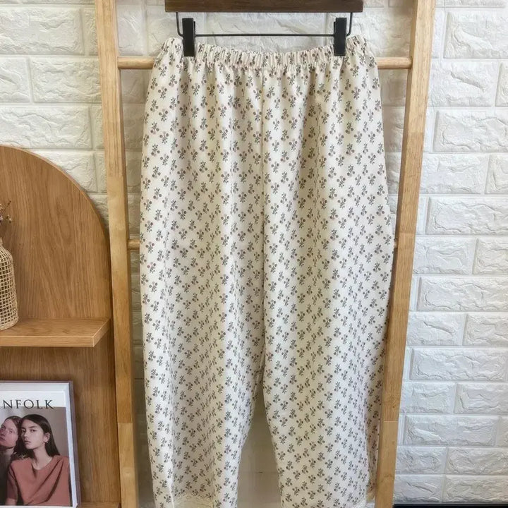 [BUNJANG] Floral Pattern Oversized Dress and Pants Set / 플라워 패턴 박시핏 원피스+팬츠 세트 새상품