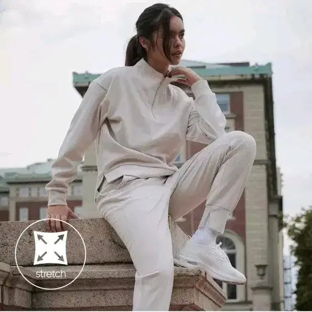 [BUNJANG] Andar Oatmeal Wool Jogger Pants (Size 2) / 안다르 울 조거팬츠 오트밀 2사이즈