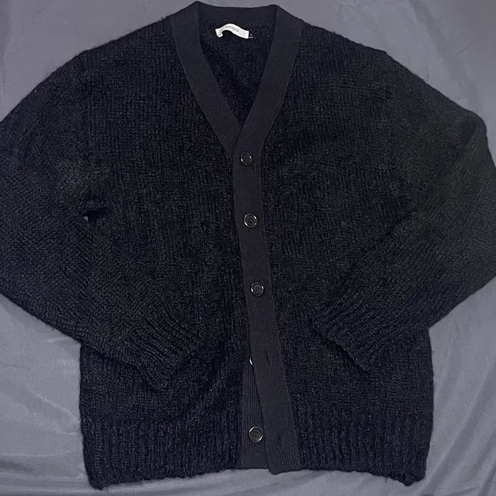 [BUNJANG] AMOMENTO Grandpa Cardigan Black M / 아모멘토 그랜파 가디건 블랙 M
