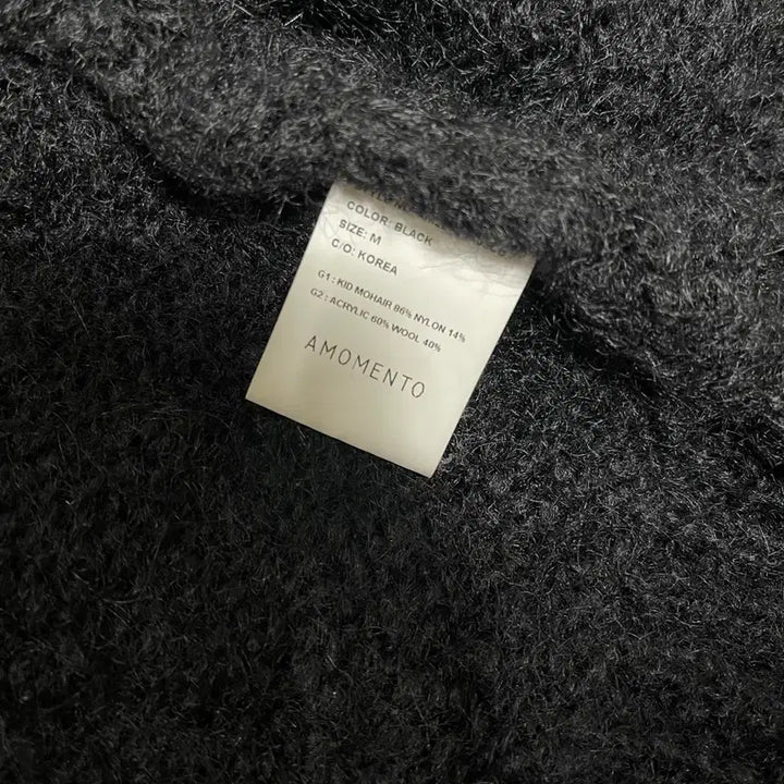 [BUNJANG] AMOMENTO Grandpa Cardigan Black M / 아모멘토 그랜파 가디건 블랙 M