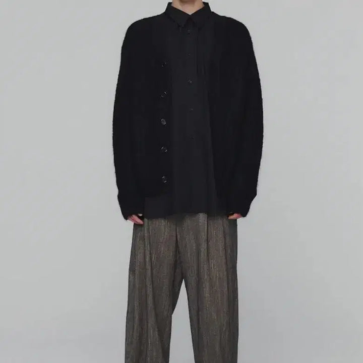 [BUNJANG] AMOMENTO Grandpa Cardigan Black M / 아모멘토 그랜파 가디건 블랙 M