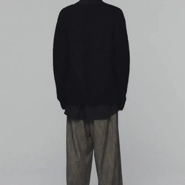 [BUNJANG] AMOMENTO Grandpa Cardigan Black M / 아모멘토 그랜파 가디건 블랙 M