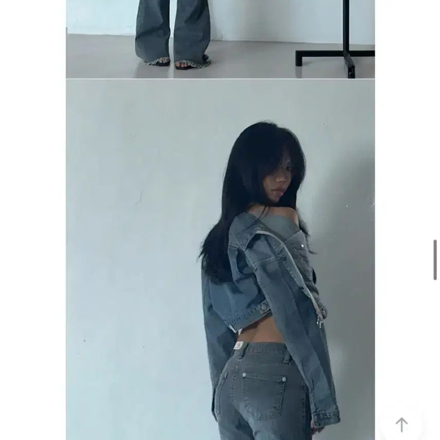 [BUNJANG] Oot Ootj Low-Rise Distressed Wash Bootcut Denim Pants / Oot ootj 바이크 로우라이즈 디테일 절개 워싱 부츠컷 데님 팬츠