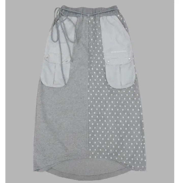 [BUNJANG] The Museum Visitor DOT MIXED MAXI SKIRT / 더뮤지엄비지터 DOT MIXED MAXI SKIRT