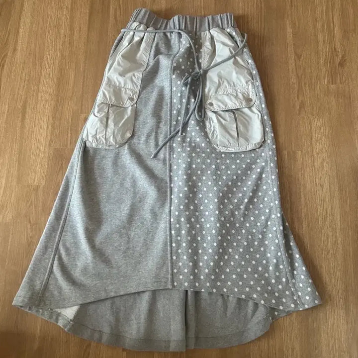 [BUNJANG] The Museum Visitor DOT MIXED MAXI SKIRT / 더뮤지엄비지터 DOT MIXED MAXI SKIRT