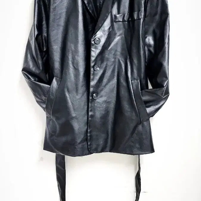 [BUNJANG] Maybins Tailored Leather Jacket / 메이빈스 테일러드 레더 자켓 FREE 남녀공용