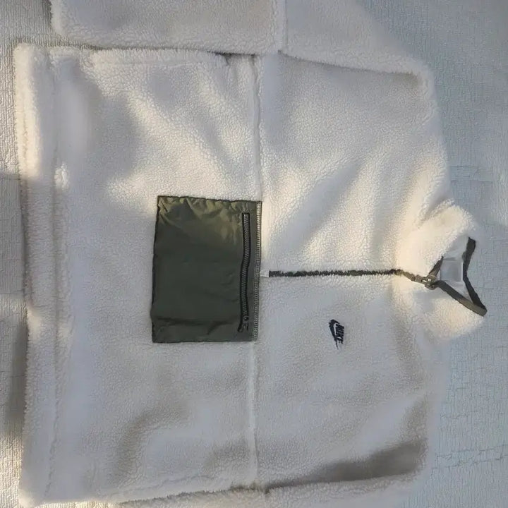 [BUNJANG] Nike Club Half-Zip Anorak Jacket / 나이키 클럽 하프집 아노락 흰/검(흰L/검XL)