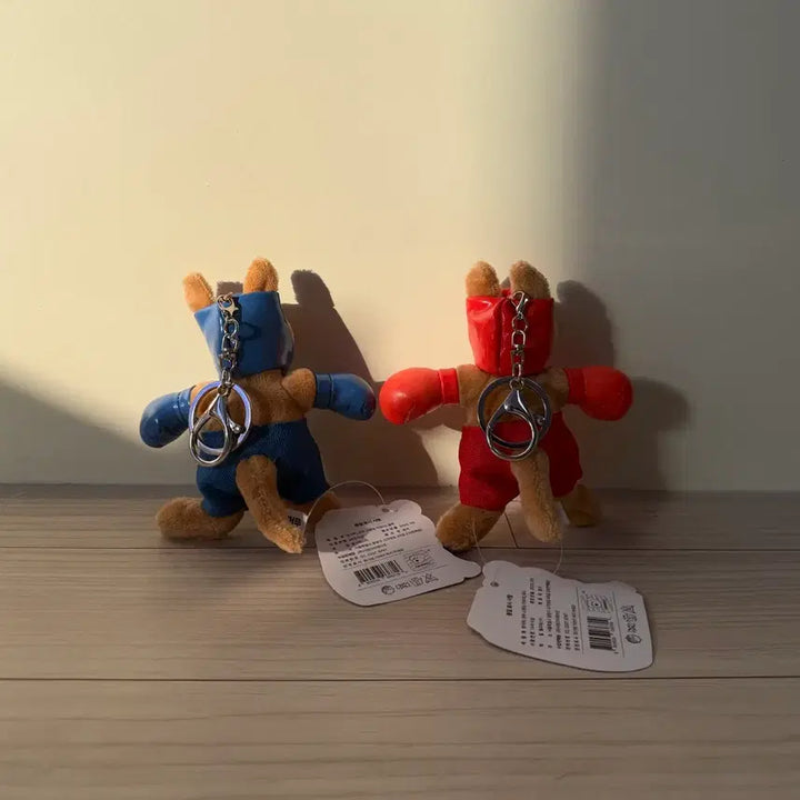 [BUNJANG] Kangaroo Boxing Doll Keyring Set / [일괄] 캥거루 권투 복싱 인형 키링 세트