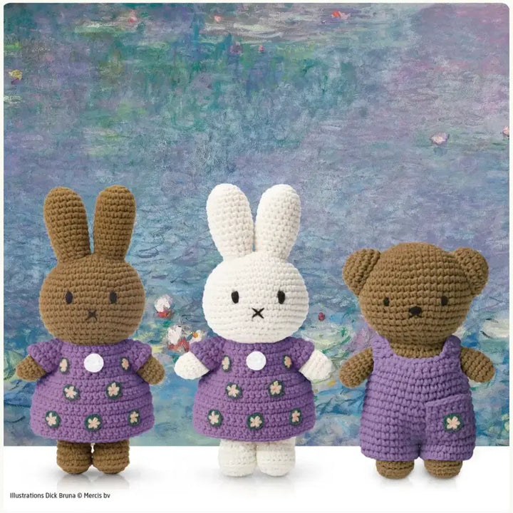 [BUNJANG] Just Dutch Boris Miffy Claude Monet Water Lilies Outfit Soft Toy / [새상품] 저스트 더치 미피 보리스 모네