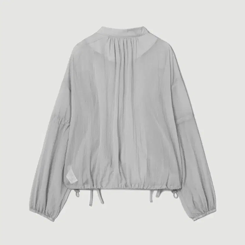 [BUNJANG] 8Seconds Sheer String Jumper Gray / 에잇세컨즈 SS시즌 셔링 스트링 시스루 점퍼 그레이