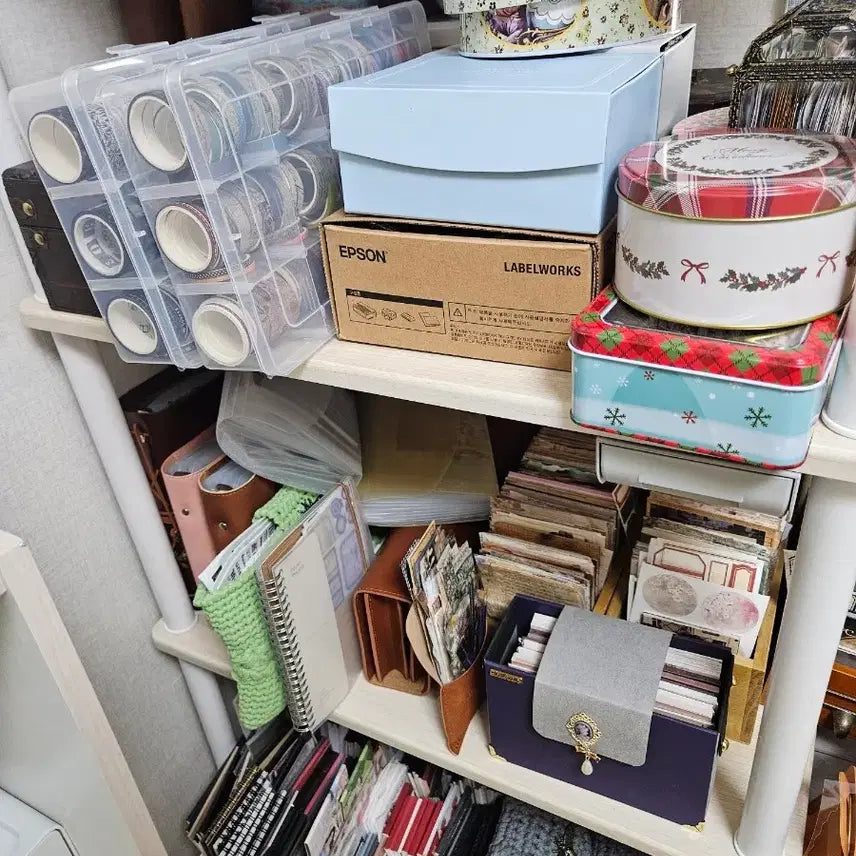 [BUNJANG] Stationery Bundle - Vintage & Glittering Items, 2kg+ / 다꾸템 지금부터 처분합니다 [무조건 2kg이상]
