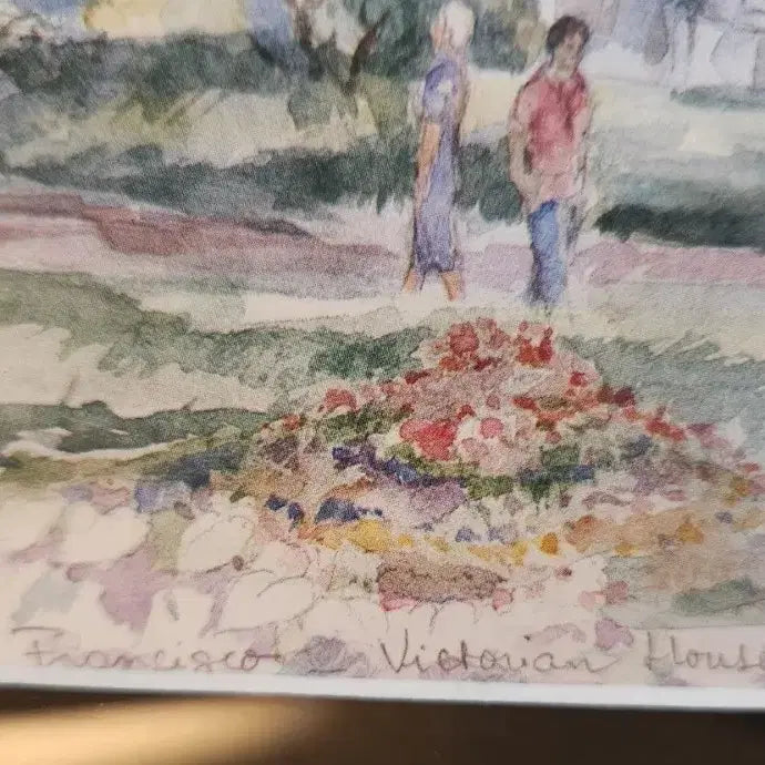 [BUNJANG] Painted Ladies Watercolor Painting Frame / 샌프란시스코 페인티드 레이디 그림 액자
