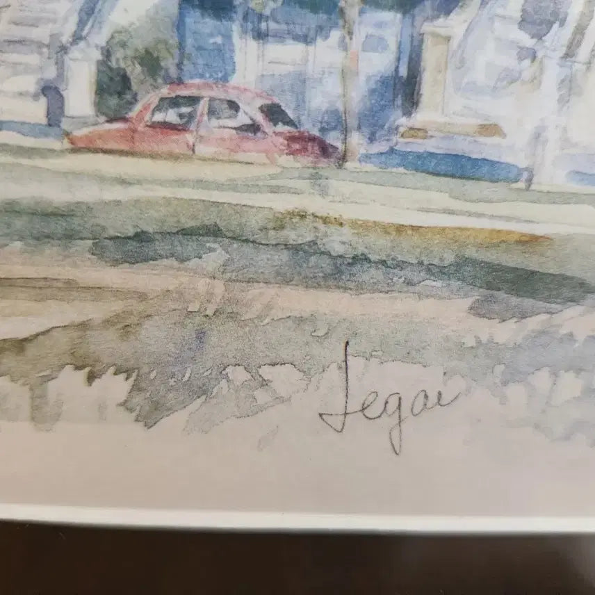 [BUNJANG] Painted Ladies Watercolor Painting Frame / 샌프란시스코 페인티드 레이디 그림 액자