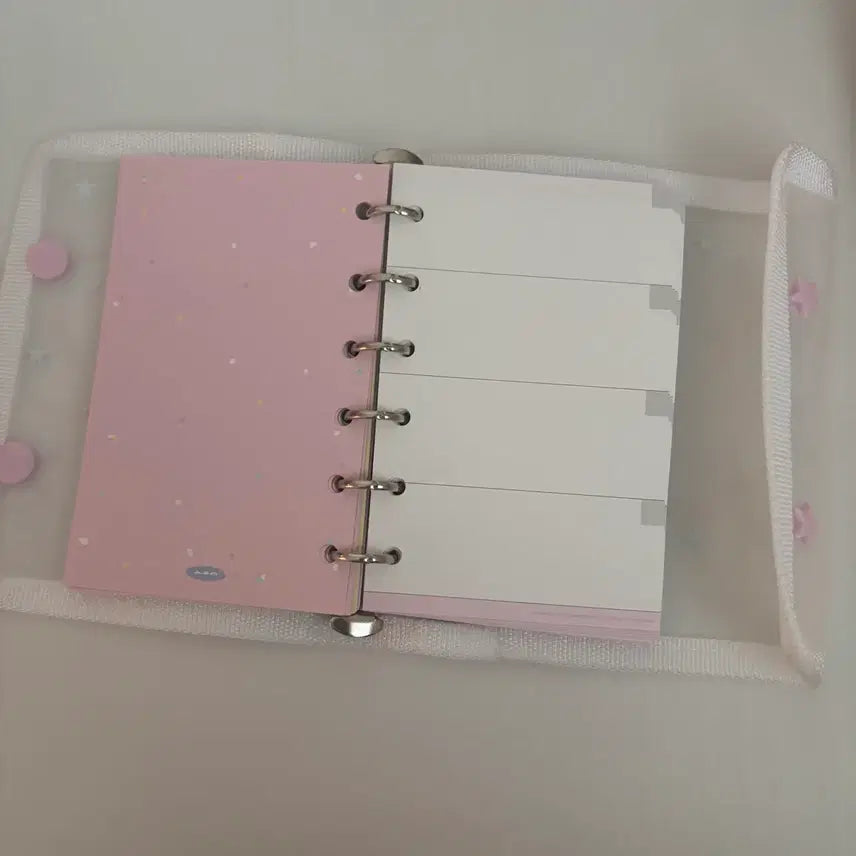 [BUNJANG] A Bubble Crush A7 Retro Star Binder Set / 속지포함 세트구성)어버블크러쉬 a7 바인더 레트로 별 바인더 다꾸-핑크