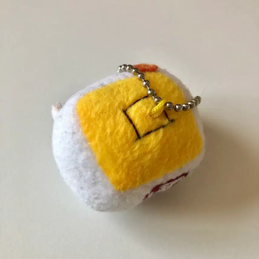 [BUNJANG] Vintage Japanese Tofu Doll Keyring / 고전 일본 빈티지 두부 인형 키링