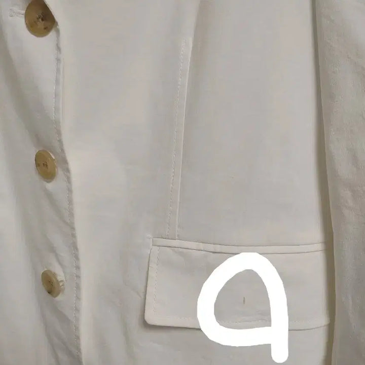 [BUNJANG] Kuho Plus White Jacket / 구호플러스 화이트 쟈켓