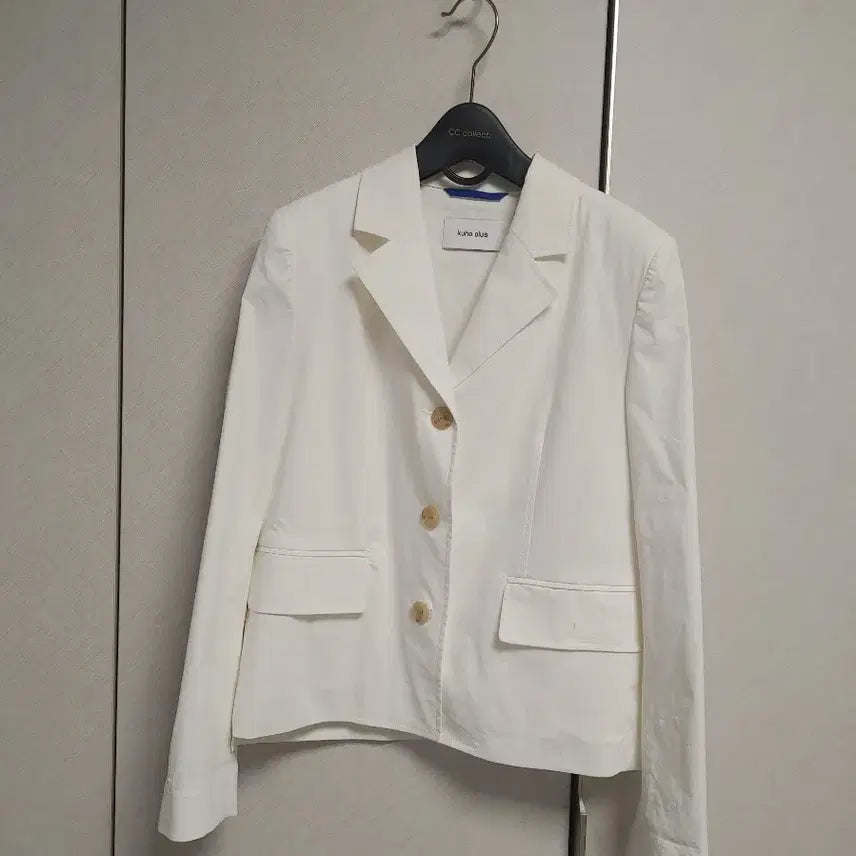 [BUNJANG] Kuho Plus White Jacket / 구호플러스 화이트 쟈켓