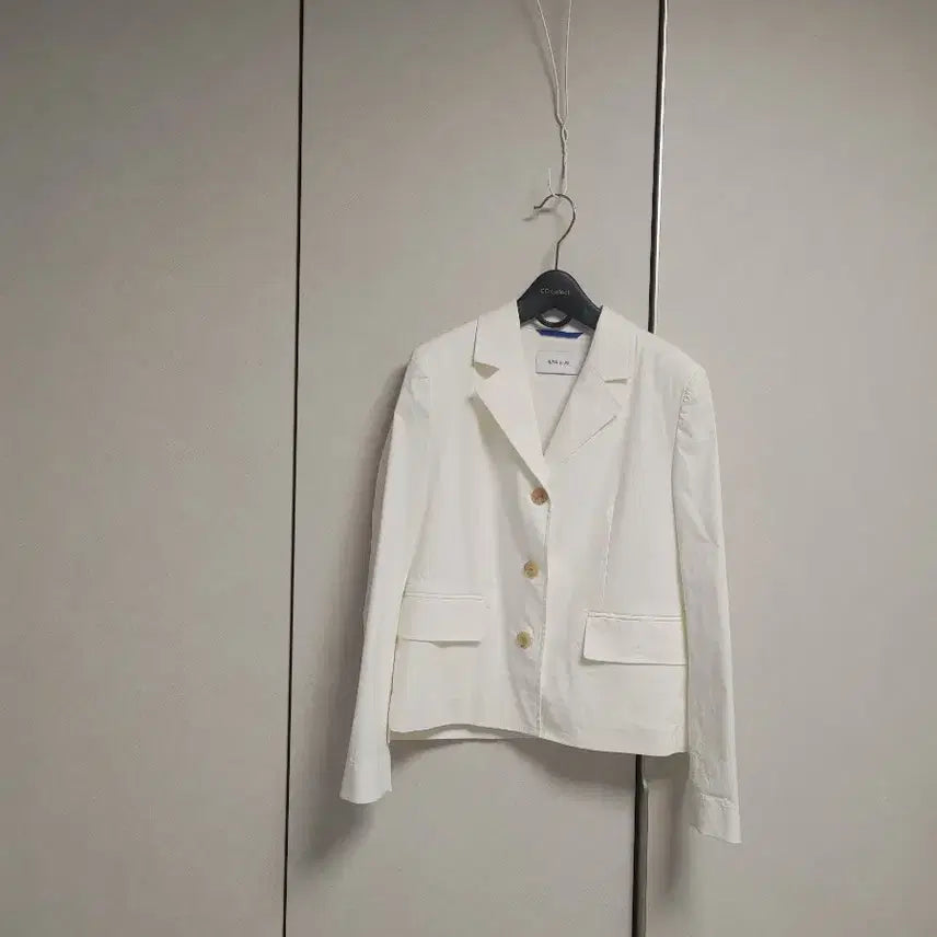 [BUNJANG] Kuho Plus White Jacket / 구호플러스 화이트 쟈켓