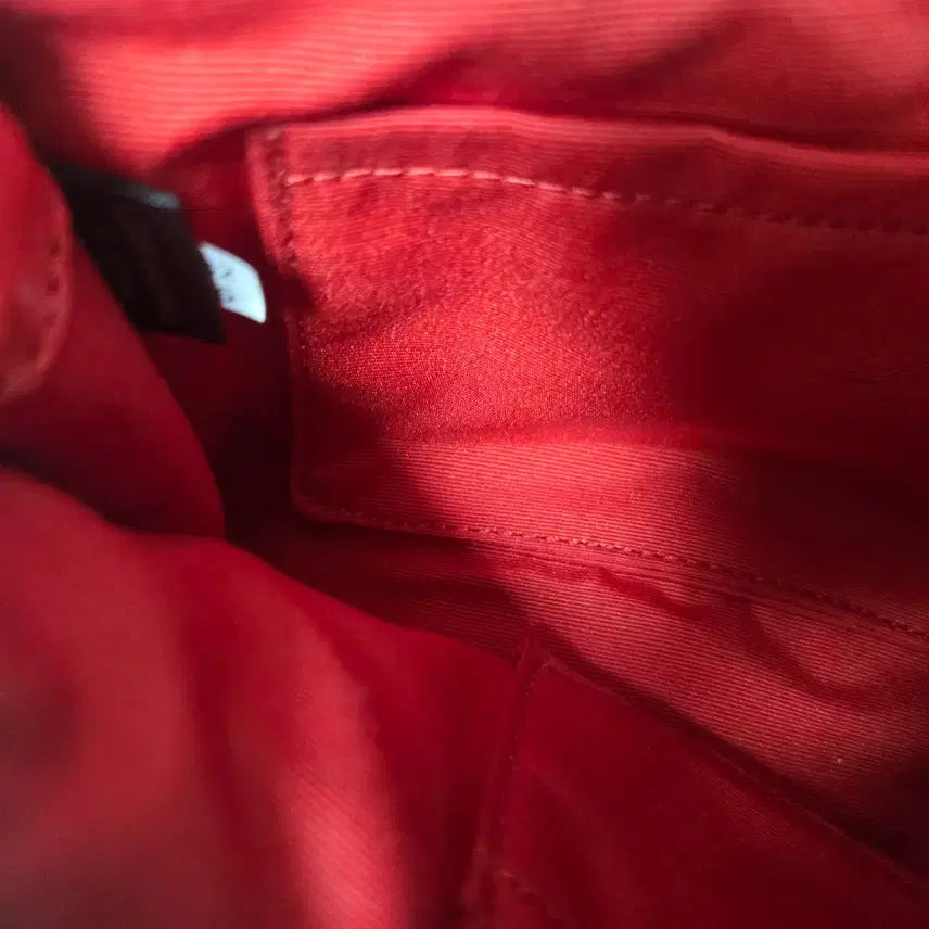 [BUNJANG] Coach Red Chain Crossbody Bag / 코치 레드 체인 크로스백