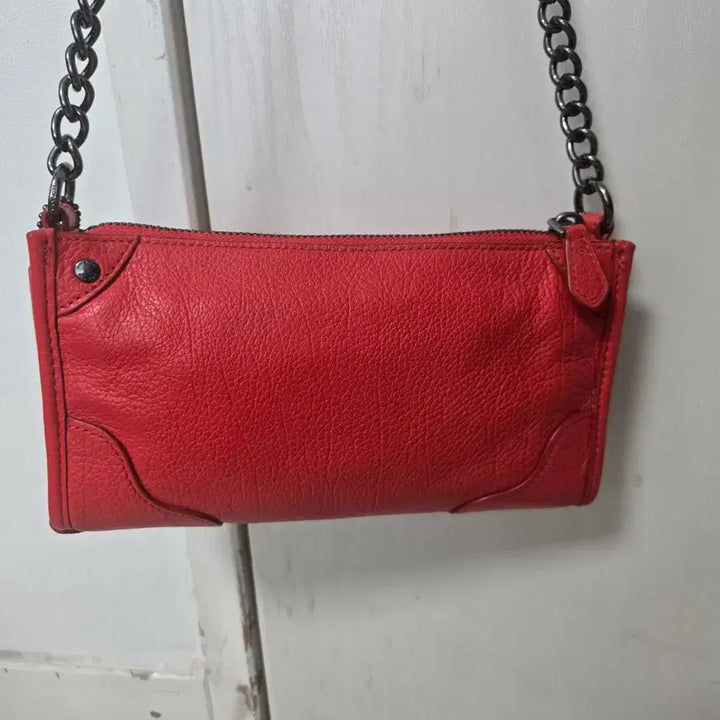 [BUNJANG] Coach Red Chain Crossbody Bag / 코치 레드 체인 크로스백