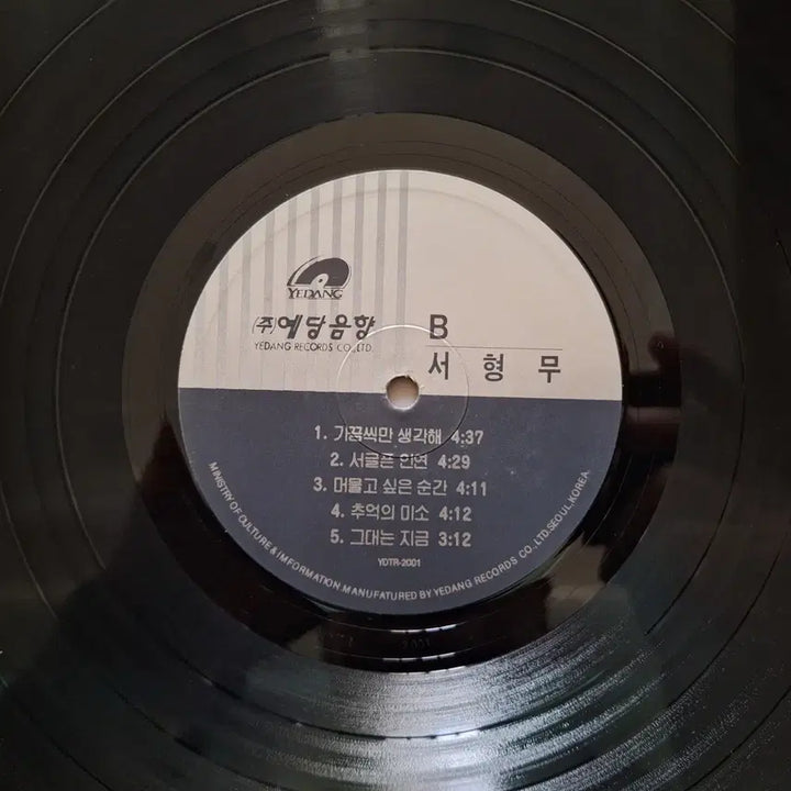 [BUNJANG] Seo Hyung Moo 1st Album LP Record / 서형무 1집 LP 음반
