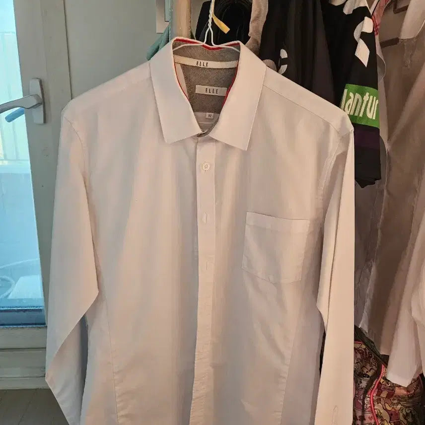 [BUNJANG] ELLE White Shirt (97 Size) / ELLE 엘르 화이트 남방 97 사이즈