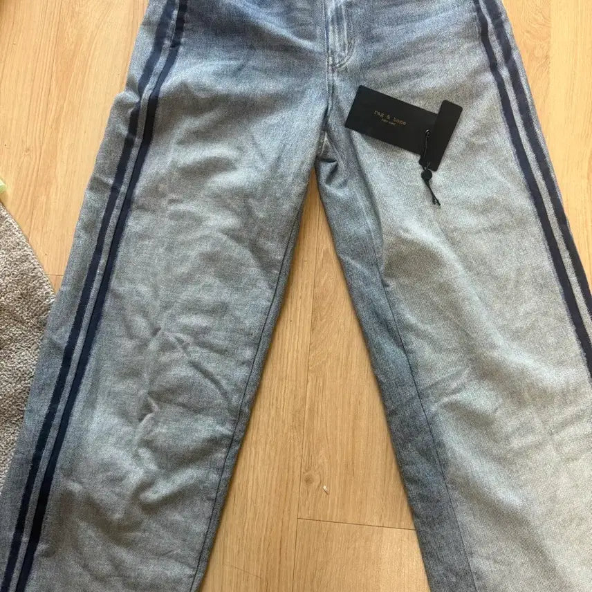 [BUNJANG] Rag & Bone Miramar Terry Side Stripe Jeans / 랙앤본 25FW 미라마르 테리 사이드 스트라이프 진 데님 팬츠 S