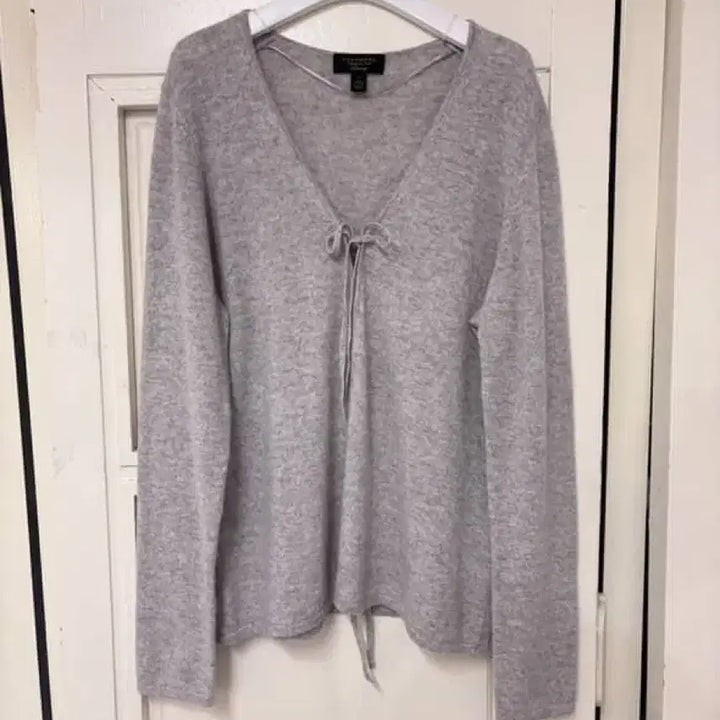 [BUNJANG] Vintage Cashmere 100% Knit Bundle Top Gray / (빈티지) 캐시미어 100% 니트 묶음티 그레이