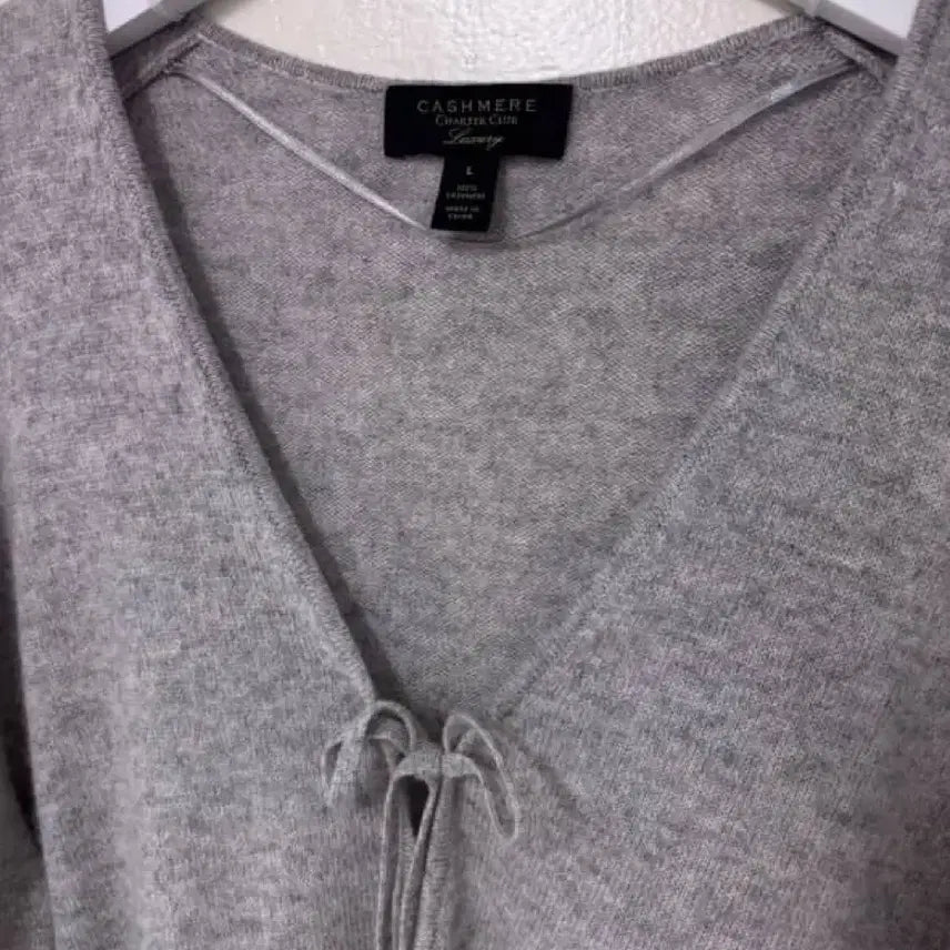 [BUNJANG] Vintage Cashmere 100% Knit Bundle Top Gray / (빈티지) 캐시미어 100% 니트 묶음티 그레이