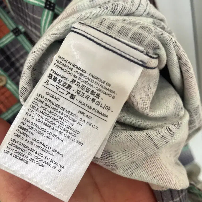 [BUNJANG] Levi's Vintage Clothing 1950's Shorthorn Shirt / 리바이스빈티지클로딩 lvc1950 숏혼 민트그린  셔츠 L사이즈