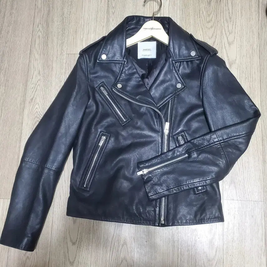 [BUNJANG] MANGO Women's Lambskin Leather Jacket / MANGO  망고 여성양가죽자켓