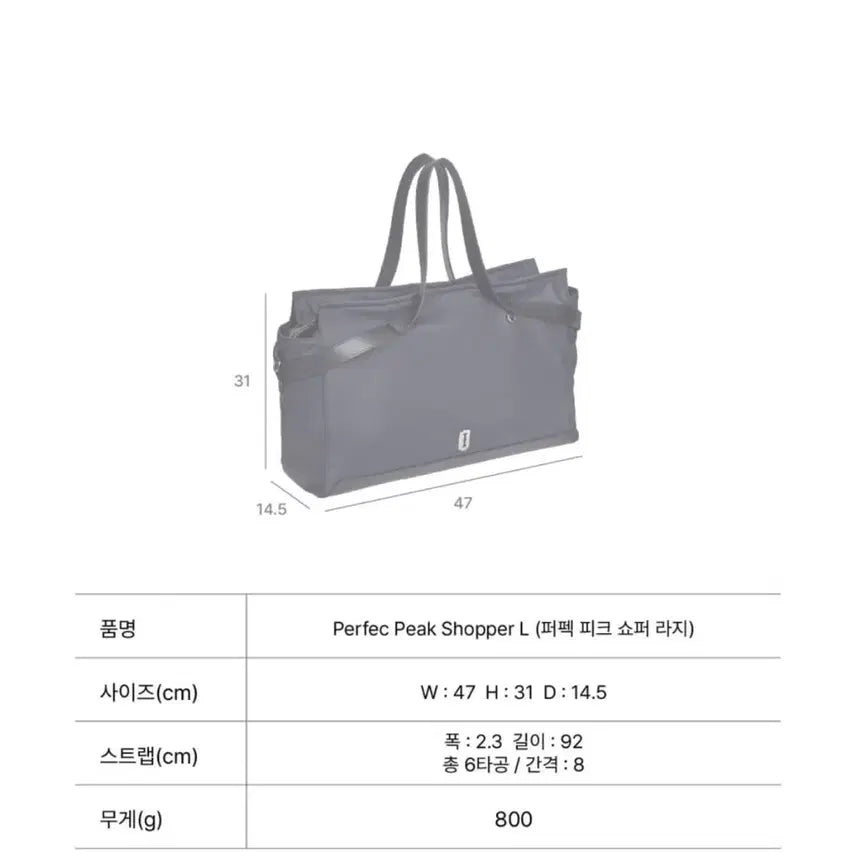 [BUNJANG] Vunque Perfec Peak Shopper L Handbag / 분크 쇼퍼백 새상품
