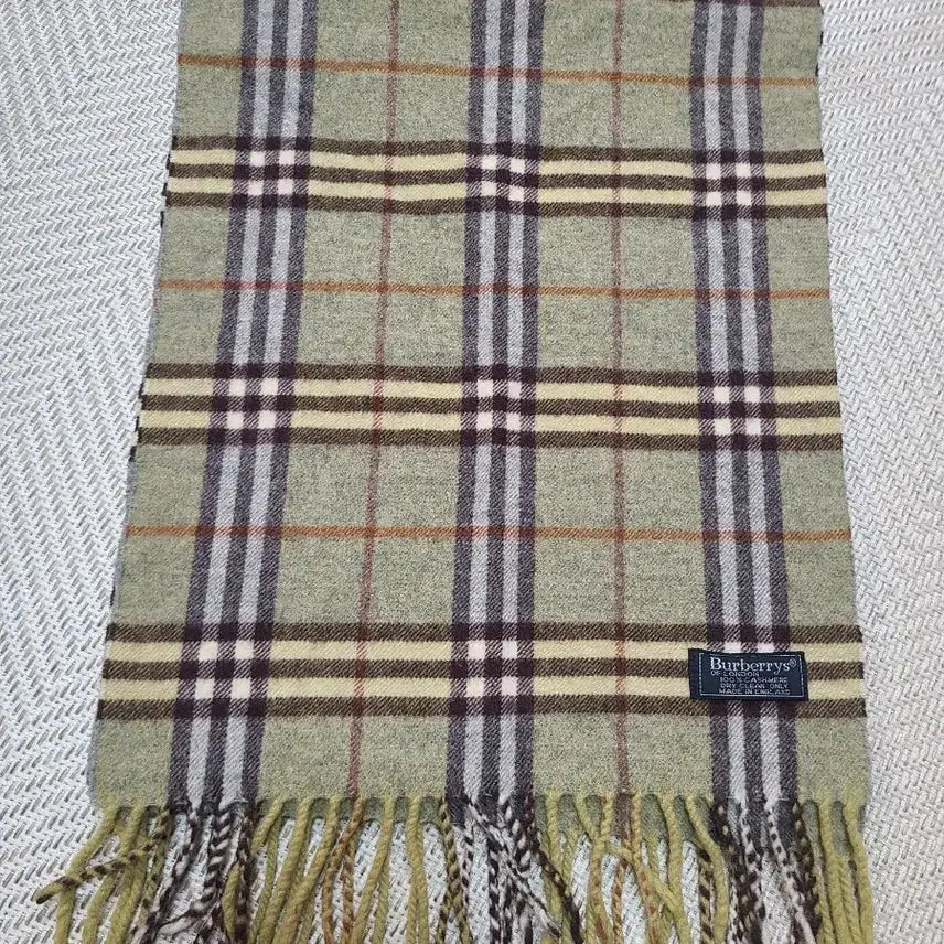 [BUNJANG] Burberry Cashmere Scarf Check / 버버리 캐시미어 머플러 체크