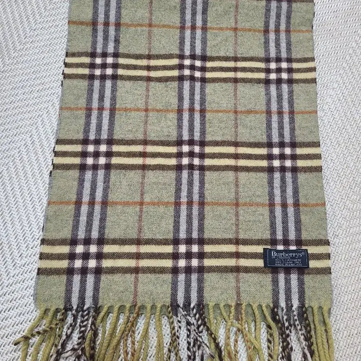 [BUNJANG] Burberry Cashmere Scarf Check / 버버리 캐시미어 머플러 체크