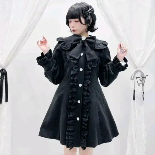 [BUNJANG] DimLove Lolita Coat / 디마럽 로리타 코트 양산형 지뢰계 양지뢰 리즈리사 마즈 시크릿허니