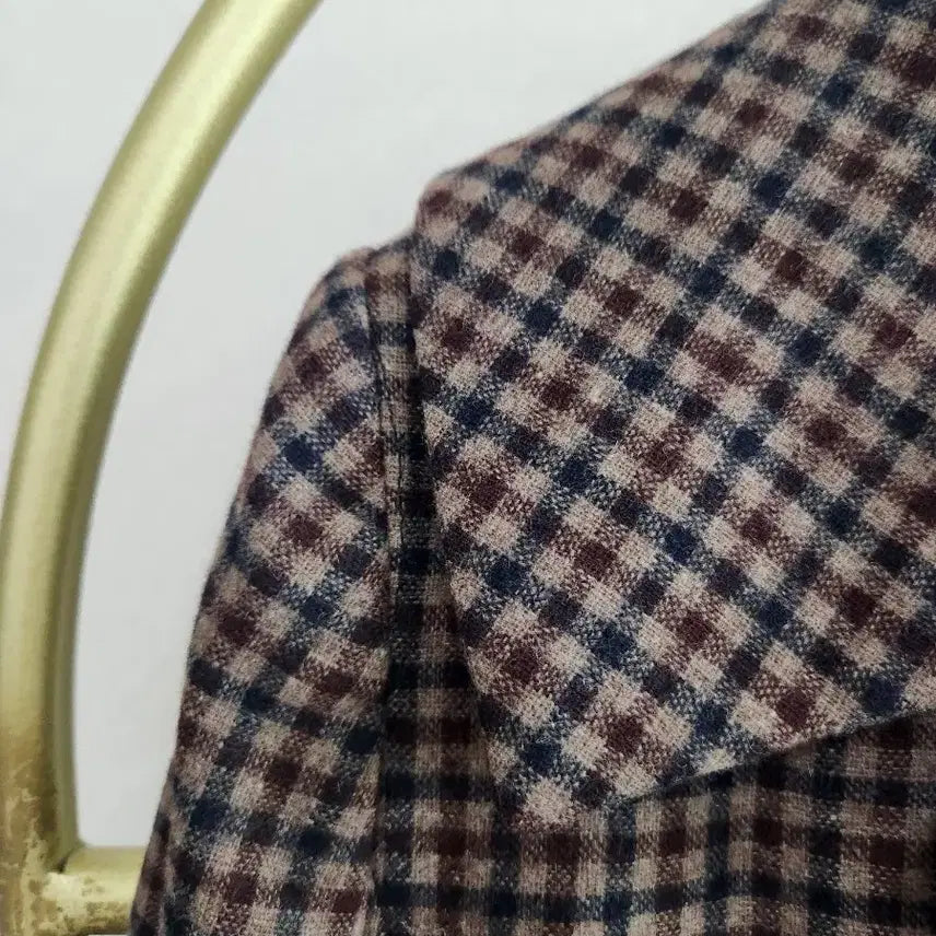 [BUNJANG] G Studio Check Crop Jacket / g스튜디오 체크 크롭 자켓