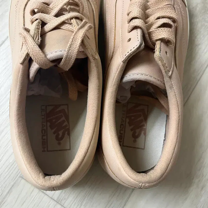 [BUNJANG] Vans Old Skool Vegetable Leather Tan Sneakers / Vans 반스 올드스쿨 베지터블 레더 탄 US9 270 반더스킴