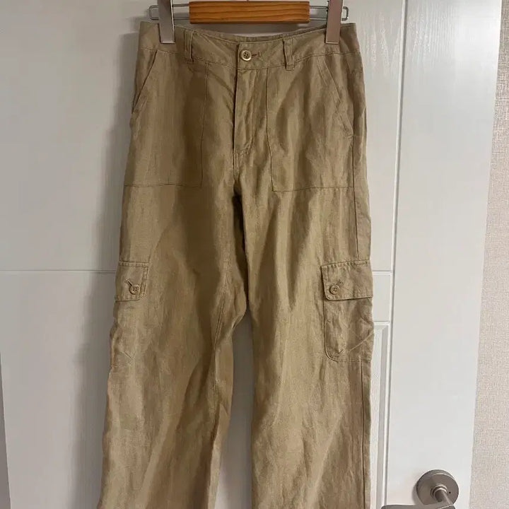 [BUNJANG] Vintage Beige Pocket Pants / (일본 수입 빈티지)마100 바지 베이지 포켓 팬츠 일자