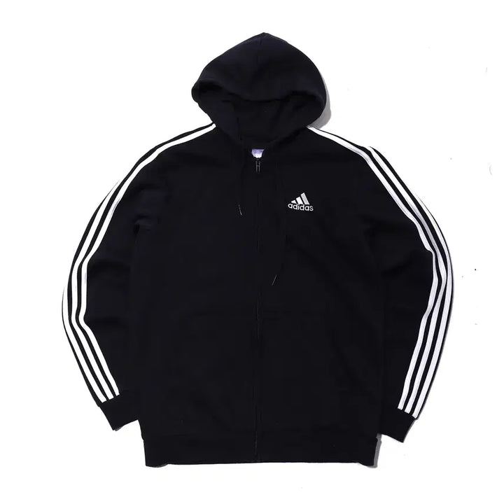 [BUNJANG] Adidas Navy Fleece Hoodie Zip-up (XL) / ADIDAS 기모 네이비 후드 집업 size XL