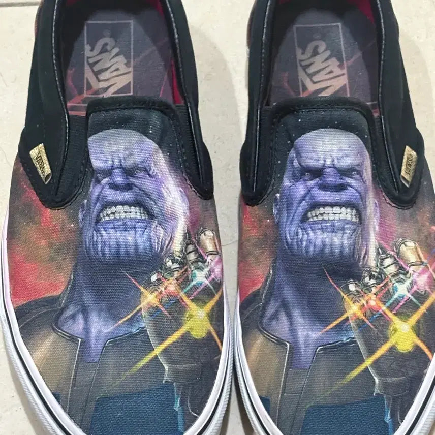 [BUNJANG] Vans Thanos Slip-on Sneakers / 타노스 슬립온 운동화 마블 콜라보(반스)