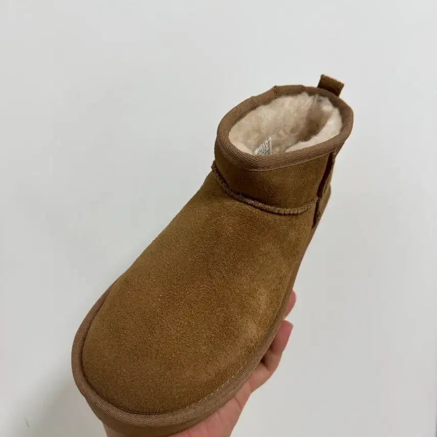 [BUNJANG] UGG Suede Leather Mini Platform Boots Chestnut / 어그 스웨이드 레더 미니 플랫폼 부츠 체스넛 / 1135092CHE