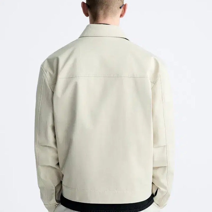 [BUNJANG] ZARA Pocket Jacket Light Gray (XL) / 자라 포켓 자켓 라이트 그레이 (XL)